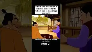 Part2 After a kind man saved a swallow,#film #story #anime #animation
