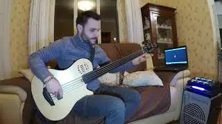 Godin A5 Ultra Fretless [Sound Test, Lace Sensor slim pickup]