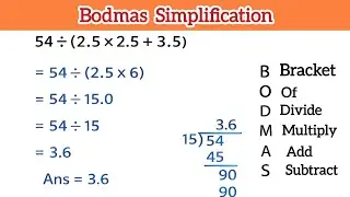 Bodmas Questions EASY TRICKS | BODMAS RULE | BODMAS | Simplification Questions Viral Maths Problem 