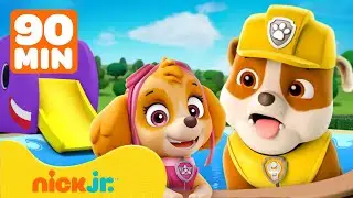 Paw Patrol | ¡Rescates en la alberca con PAW Patrol y Rubble! | 90 minutos | Nick Jr. en Español
