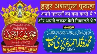 Huzur Ashraful Fuqaha apne nazrano ka kya karte the ? Aur zakat kis tarah nikalte the ?