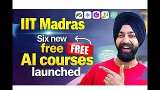 Good News! IIT Madras 6 New AI Courses! 🚀 Launched in Hindi | Apply Now!
