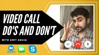 VIDEO CALL DO'S and DON'T | VIDEO CONFERENCE ETIQUETTE