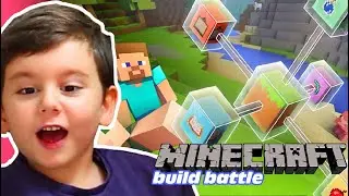 Yusuf Emirhan abisiyle minecraf build battle oynuyor👻😬