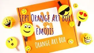 Orange Art Box - September Emoji Box - Kids Arts & Crafts