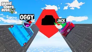 Oggy Trolling Jack And Pinka In Stunt Race With Monster Car Challenge😱Motorcycle! GTA5[PART-2]