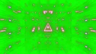 4K Green Screen Free - AMAZING TRIANGLE TUNNEL