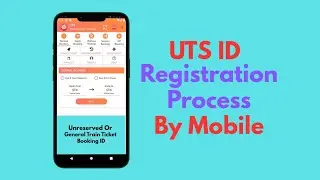 How To Create UTS ID | UTS App mey Account Kaise Banaye | How To Register an Account in UTS App | 