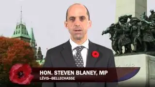 Remembrance Day, Steven Blaney