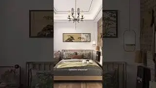 Идея хранения для маленькой спальни. Больше света, меньше шкафов #интерьер #дизайн