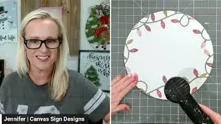 'Tis the Season to Be Jolly Christmas Hand Lettering Template Tutorial | Easy DIY Door Hanger