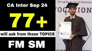 FM SM IMP TOPICS CA INTER SEP 24 FM SM IMP Chapters important questions list 2024 CA Pratik Thakkar