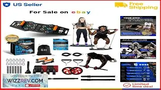 Push Up Board Home Gym Complete Set Resistance Bands Handles Fitness Equipment