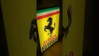 Ferrari Double Sided Neon Modena Original Lighted Dealer Sign