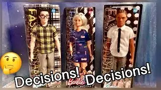 Fashionistas Doll Picks ~ Barbie Line w/ Ken Broad Size 12, Corn Rows 10 & Platinum Curvy 63