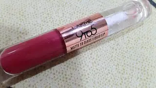 Lakme 9 to 5 Matte to Glass liquid lip @ILoveLakme