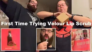 Trying Jeffree Star's Orange Soda Velour Lip Scrub (Unboxing / Review)