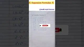 Expansion Formulae 