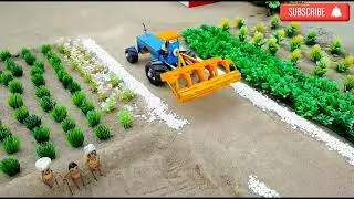 Diy mini tractor cultivator with roller and bund maker machine|@minicreative |@minitractordiy3
