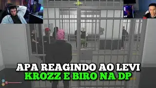 APA REAGINDO AO LEVI KROOZZ E BIRO TILTANDO OS POLÍCIAS NA DP E CORINGA FECHANDO A LIVE COM A PIADA