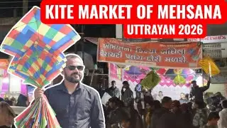 Uttrayan 2026 Ki Agli Raat 😍 | Gujarat Night Patang Bazaar Masti 🪁
