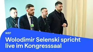 Wolodimir Selenski spricht live im Kongresssaal