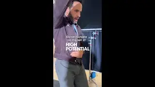 A little behind-the-scenes fun while filming this Tuesday's new episode of High Potential! 😎