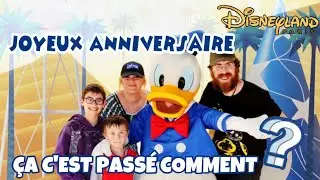 ANNIVERSAIRE DONALD AVEC LES ENFANTS À DISNEYLAND PARIS.