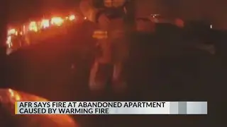 AFR fight abandoned apartment building fire