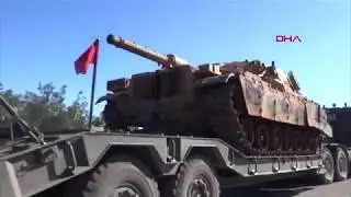 Şanlıurfa'ya tank ve mühimmat sevkiyatı