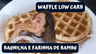 Waffle Low Carb De Baunilha Feito Com Fibra De Bambu