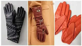Very unique trendy leather gloves 🧤 ideas #leatherdesign 