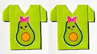 How to Make Paper T-Shirt/DIY Origami Paper Craft/Easy Paper Origami T-Shirt/Gift idea/Mini T-Shirt👕