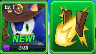 Sonic Forces Speed battle - New Character Sheriff Sonic - Speedsters Sallon Boost Upgraded