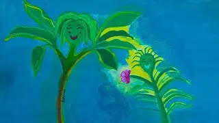 A cute love story 🌱❤ #plantcharacter #inspiredbynature