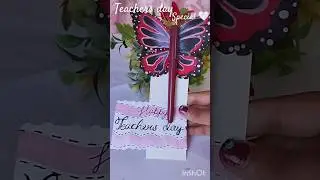 Teacher's day special gift 🤍✨ || Pen gift ideas #shorts​ #art​ #satisfying​#teachersda​y#schoollife​