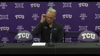 TCU head coach Jamie Dixon and players react to 79-70 loss to #10 Houston