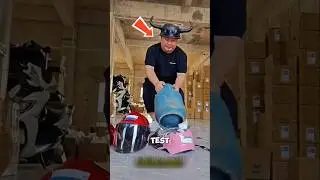 Испытание прочности шлема с использованием газового баллона