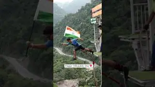 Happy Republic day 🇮🇳 #bungeejumping #adventure #india #trending #bungeejump #youtubeshorts #youtube
