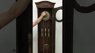 German Antique Georgian Design Tall Case Clock, Isgus