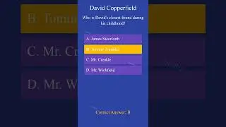 David Copperfield (Part-4)/MCQ