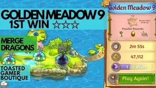 Merge Dragons Golden Meadow 9 &bull; Get A Purple Star & 3 Stars On 1st Win ☆☆☆