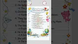 Active And Passive Voice Practice। Voice। English Grammar। #shorts #trending #english
