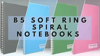 Soft Spiral B5 Notebooks for Comfortable Writing l  Perfect for School, College Notes