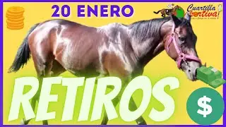 🏇✔️🏇🏾RETIROS Caballos💲del MARTES 20 enero en el V Centenario🏇🏾💲6.1 millones💲en el poolpote💲