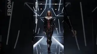 Glowing Bodysuits of the Future | Cyber Fashion on Fire | Futuristic Runway Revolution #fashion