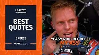 Best Quotes From WRC EKO Acropolis Rally Greece 2024 🎤