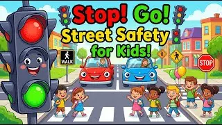 🛑 Red Light, Green Light | Street Safety Song for Kids