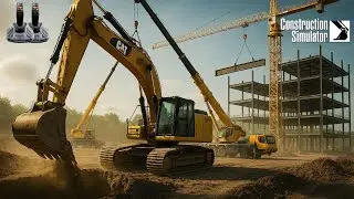 This Is How a REAL Operator Builds BIG! 🏗️ CAT Excavator + Mobile Crane + Tower Crane Masterclass!