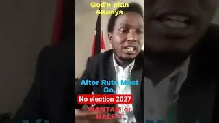 no election 2027.  Ruto must go, after plan. GenZ voice must be heard. the prison break episode.